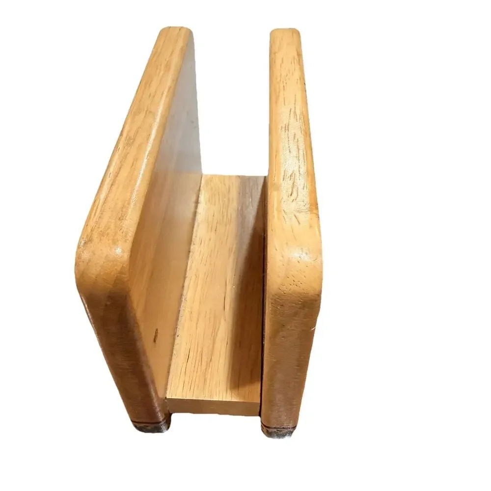 Furio Vintage Wood Christmas Tree Holiday Napkin Holder 1999 Taiwan